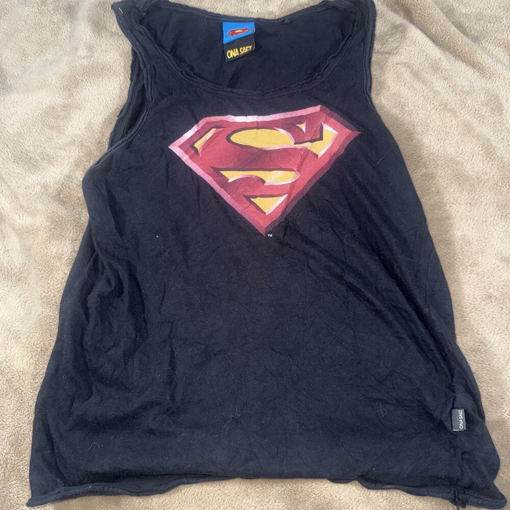 Ona Saez Superman Tank Top Boys Size 12